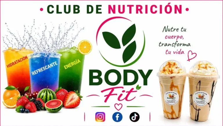 Body Fit nutrition club flyer