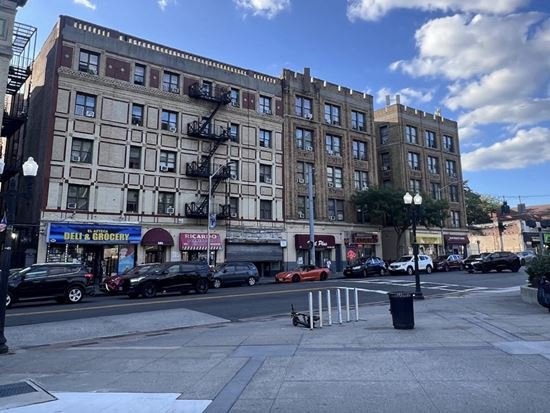 Street view of buildings and storefronts served by the Yonkers Housing and Building Department